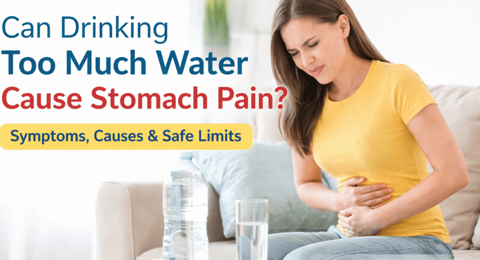 Can Drinking Too Much Water Cause Stomach Pain Symptoms, Causes & Safe Limits