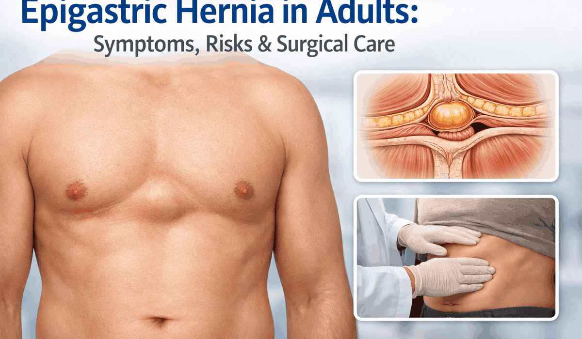 Epigastric hernia in adults explained