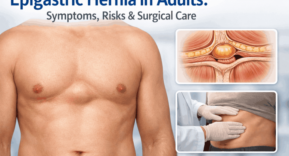 Epigastric hernia in adults explained